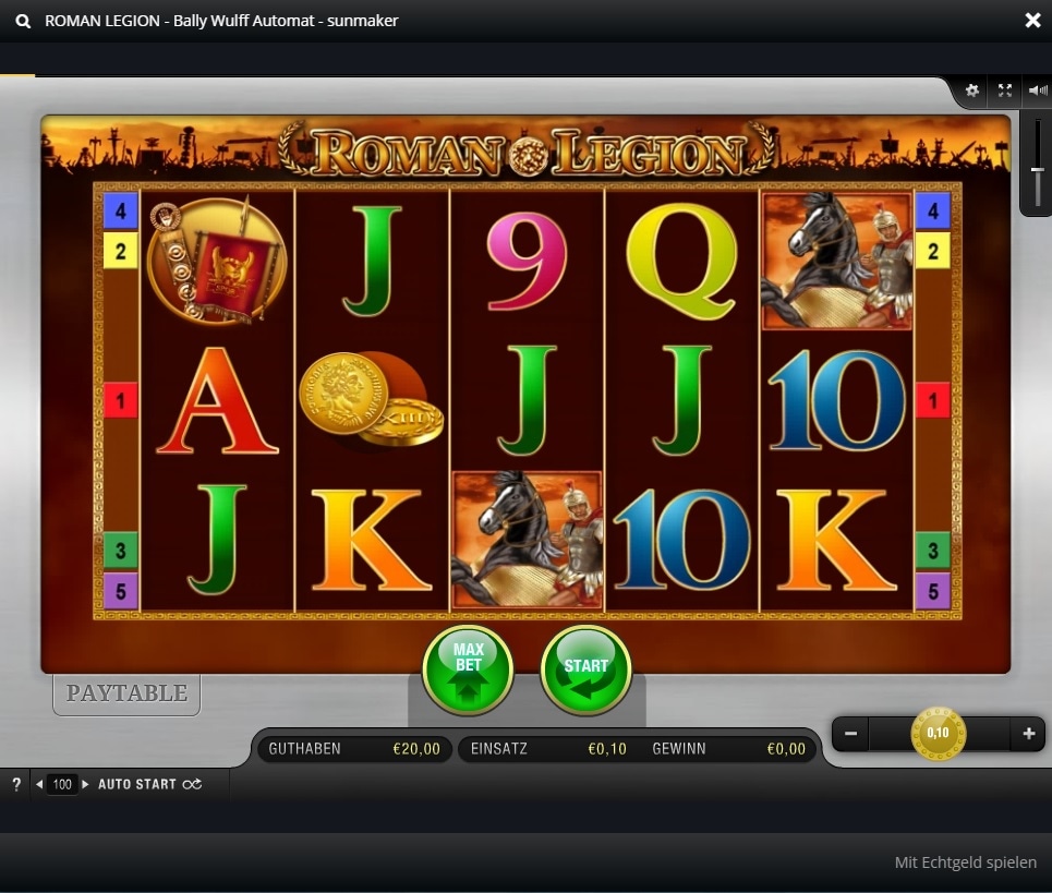 bally wulff online roman legion übersicht