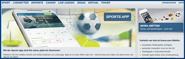 bet at home paypal wettanbieter besonderheit sports app banner